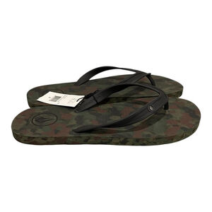 Volcom Sandals Shoes Mens Size 9 Green Camo Rocker 2 Flip Flops Beach Casual